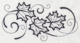 Inky Maple Leaves Border