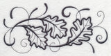 Inky Oak Leaves Border