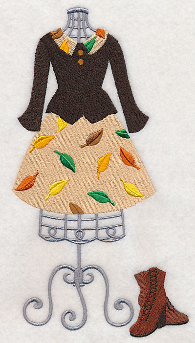 Falling Leaves Dress Form