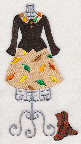 Falling Leaves Dress Form