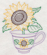 Autumn Sunflower Teacup (Vintage)