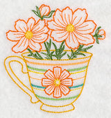 Autumn Cosmos Teacup (Vintage)
