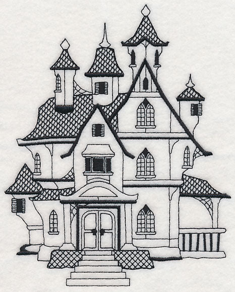 Haunted House (Blackwork)