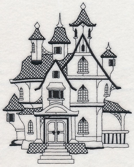 Haunted House (Blackwork)