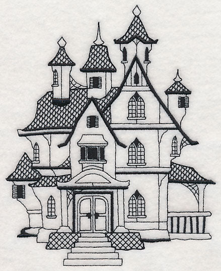 Haunted House (Blackwork)