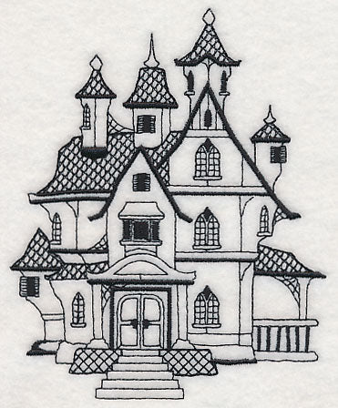 Haunted House (Blackwork)