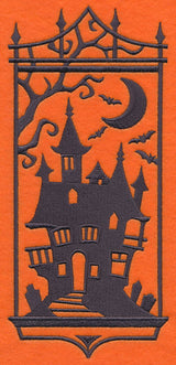 Haunted House Silhouette Panel