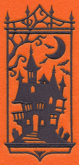 Haunted House Silhouette Panel