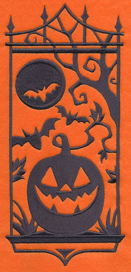 Jack-o-Lantern Silhouette Panel