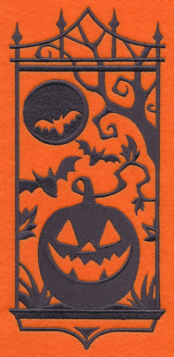 Jack-o-Lantern Silhouette Panel