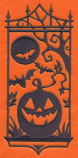 Jack-o-Lantern Silhouette Panel