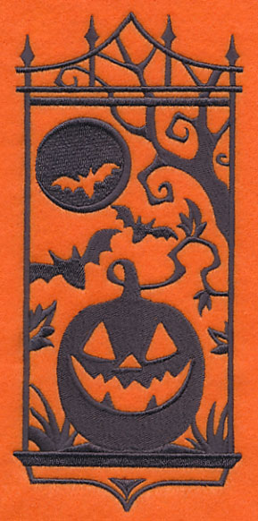 Jack-o-Lantern Silhouette Panel