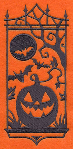 Jack-o-Lantern Silhouette Panel