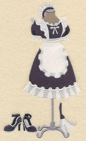 French Maid Costume Dress Form
