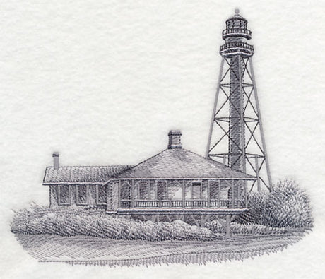 Sanibel Island Lighthouse Sketch (Florida)