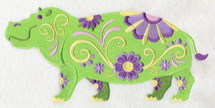Flower Power Hippo