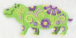 Flower Power Hippo