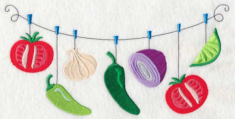 Salsa Vegetables Clothesline