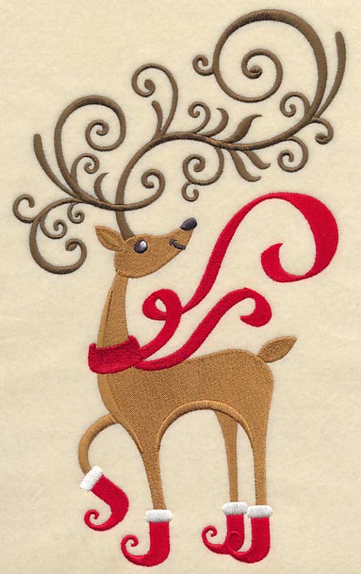 Frolicking Fancy Reindeer