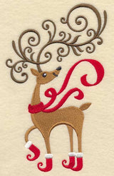 Frolicking Fancy Reindeer