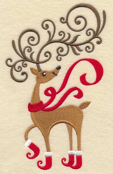 Frolicking Fancy Reindeer