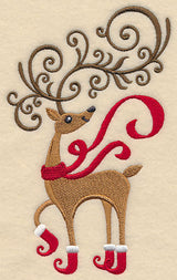 Frolicking Fancy Reindeer