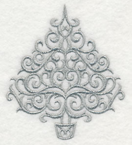 Shimmering Filigree Christmas Tree