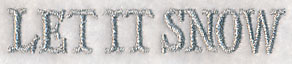 Shimmering Let It Snow
