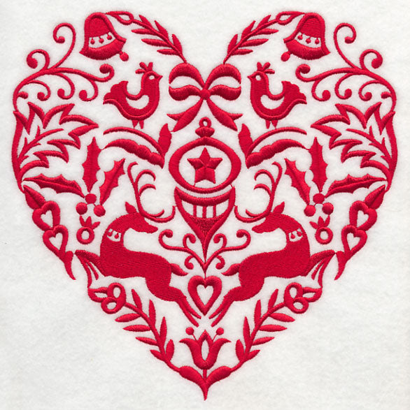 Scandinavian Christmas Heart