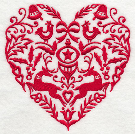 Scandinavian Christmas Heart