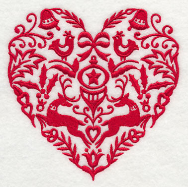 Scandinavian Christmas Heart