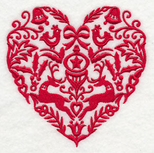 Scandinavian Christmas Heart