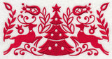 Scandinavian Christmas Tree Border
