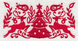 Scandinavian Christmas Tree Border