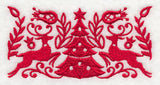 Scandinavian Christmas Tree Border