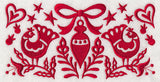 Scandinavian Christmas Ornament Border
