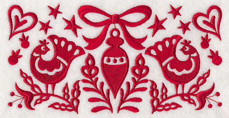 Scandinavian Christmas Ornament Border