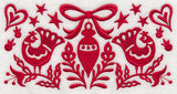 Scandinavian Christmas Ornament Border