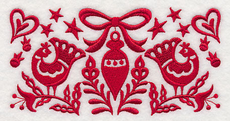 Scandinavian Christmas Ornament Border