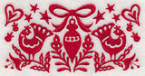Scandinavian Christmas Ornament Border