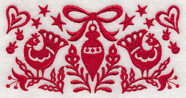 Scandinavian Christmas Ornament Border