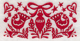 Scandinavian Christmas Ornament Border