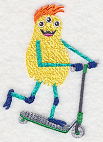 Monster on Scooter