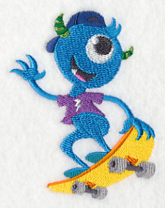 Monster on Skateboard