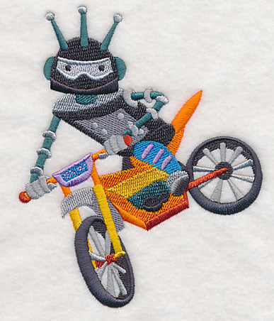 Robot on Dirt Bike