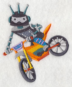 Robot on Dirt Bike