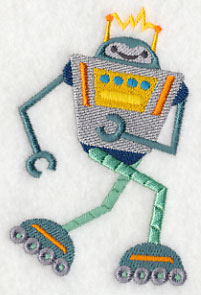 Robot on Rollerblades