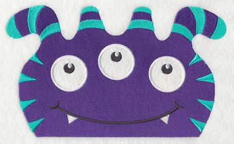 Peeking Striped Monster