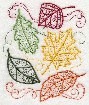 Autumn Leaves in Flight