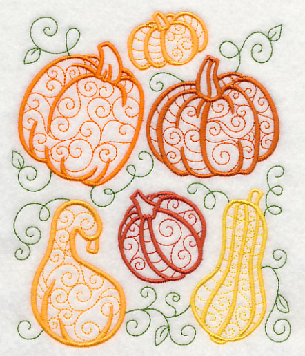 Autumn Pumpkins and Gourds